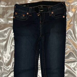 True Religion Billie Mid Rise Straight Jeans